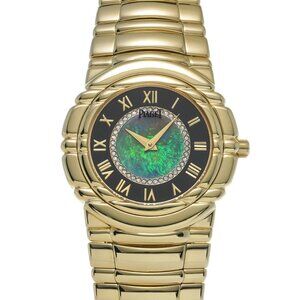 PIAGET Tanagura 17041M401D Black/Noir/Opal / Diamond Boys Watches quartz Use...